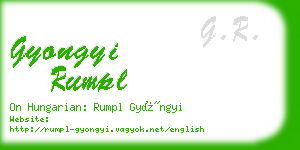 gyongyi rumpl business card
